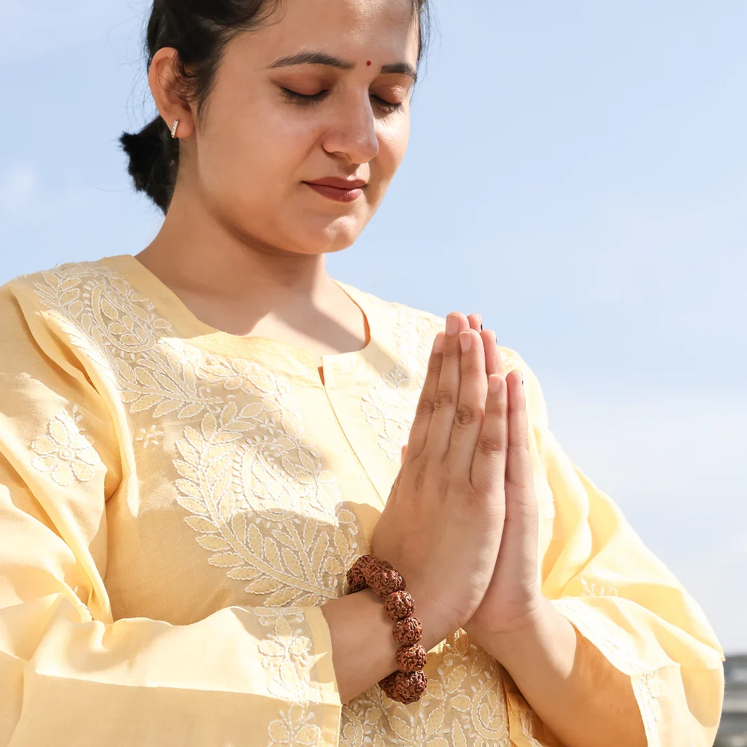 5 Mukhi Rudraksha Bracelet - Image 4