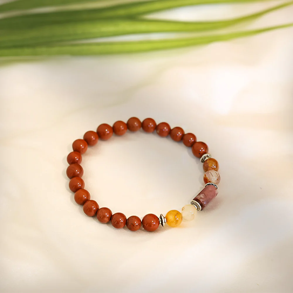 Red Jasper Bracelet (Mesh Rashi) Aries - Image 3