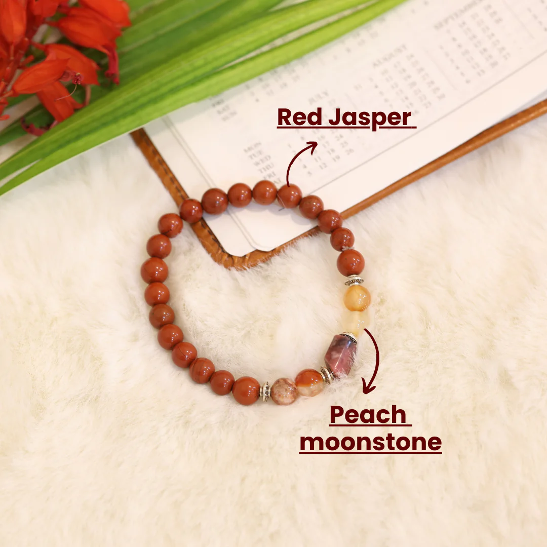 Red Jasper Bracelet (Mesh Rashi) Aries - Image 4