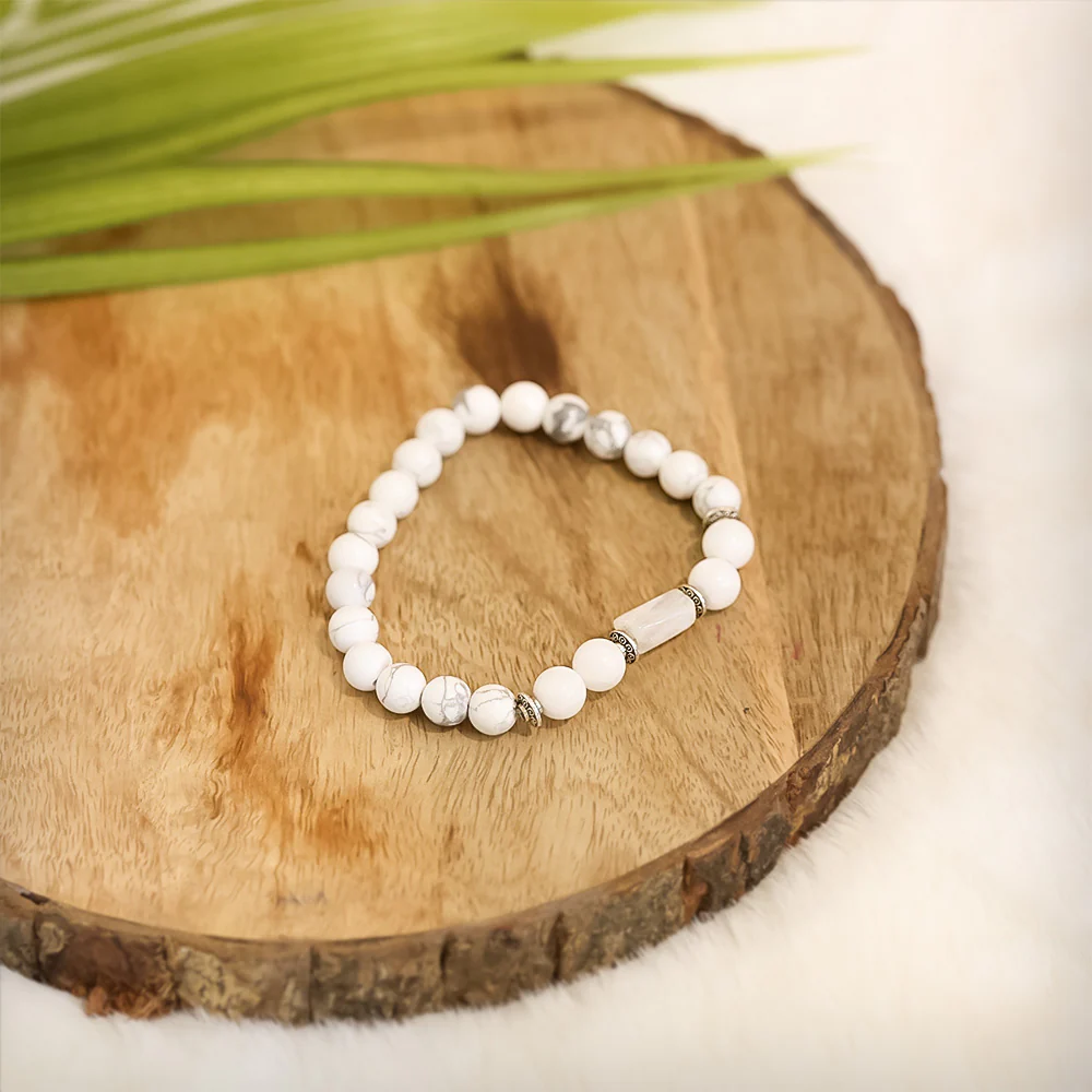 Howlite Bracelet (Karka Rashi) Cancer - Image 3