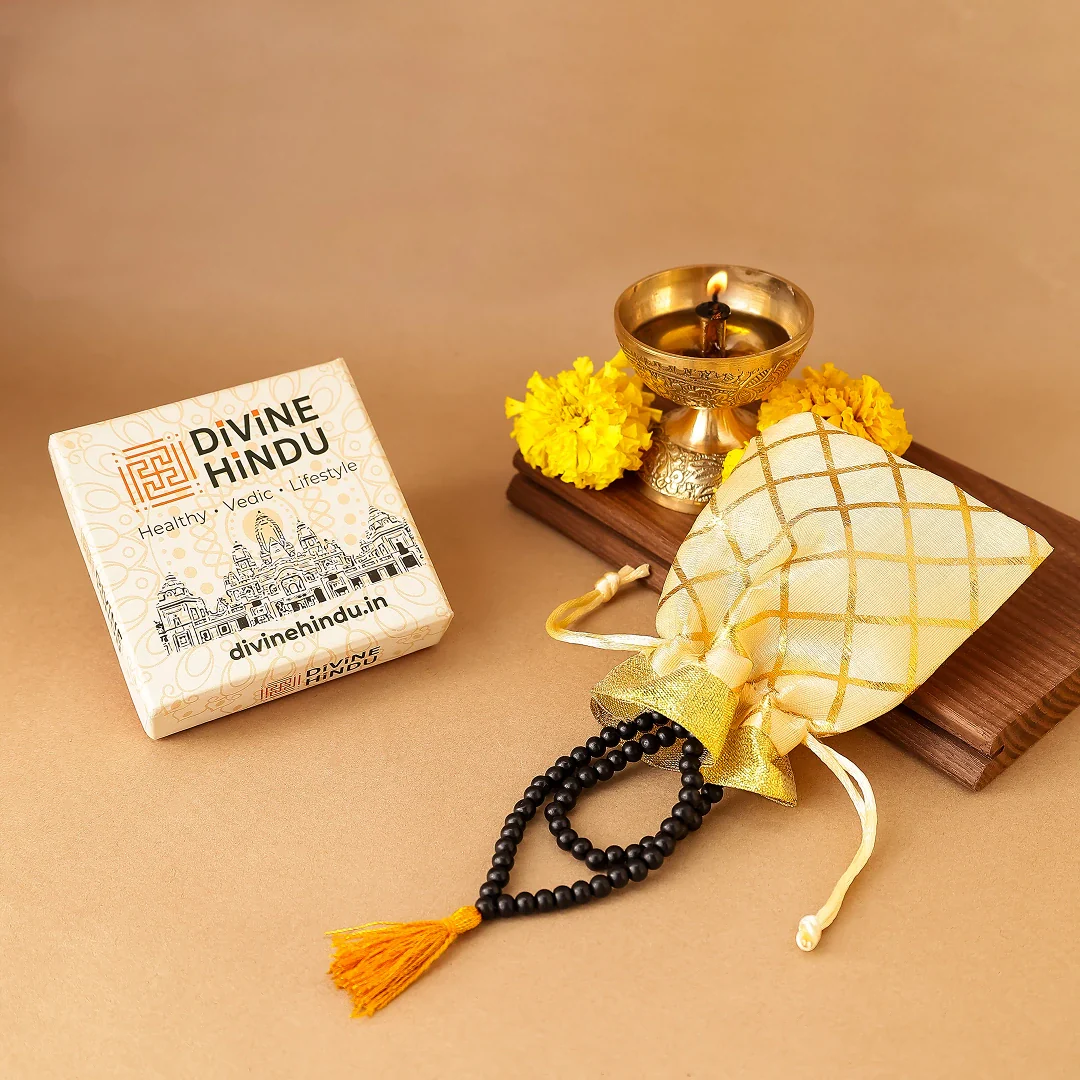 Divine Hindu Karungali Malai Mala (for Kids) with Govt. Certification - Image 3