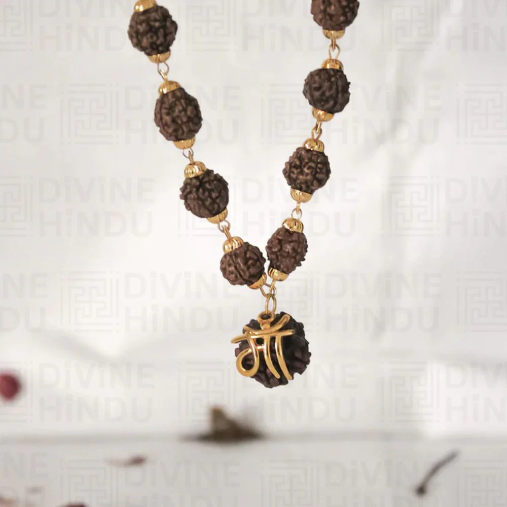 Divine Rudraksha Pendant Necklace - Image 6