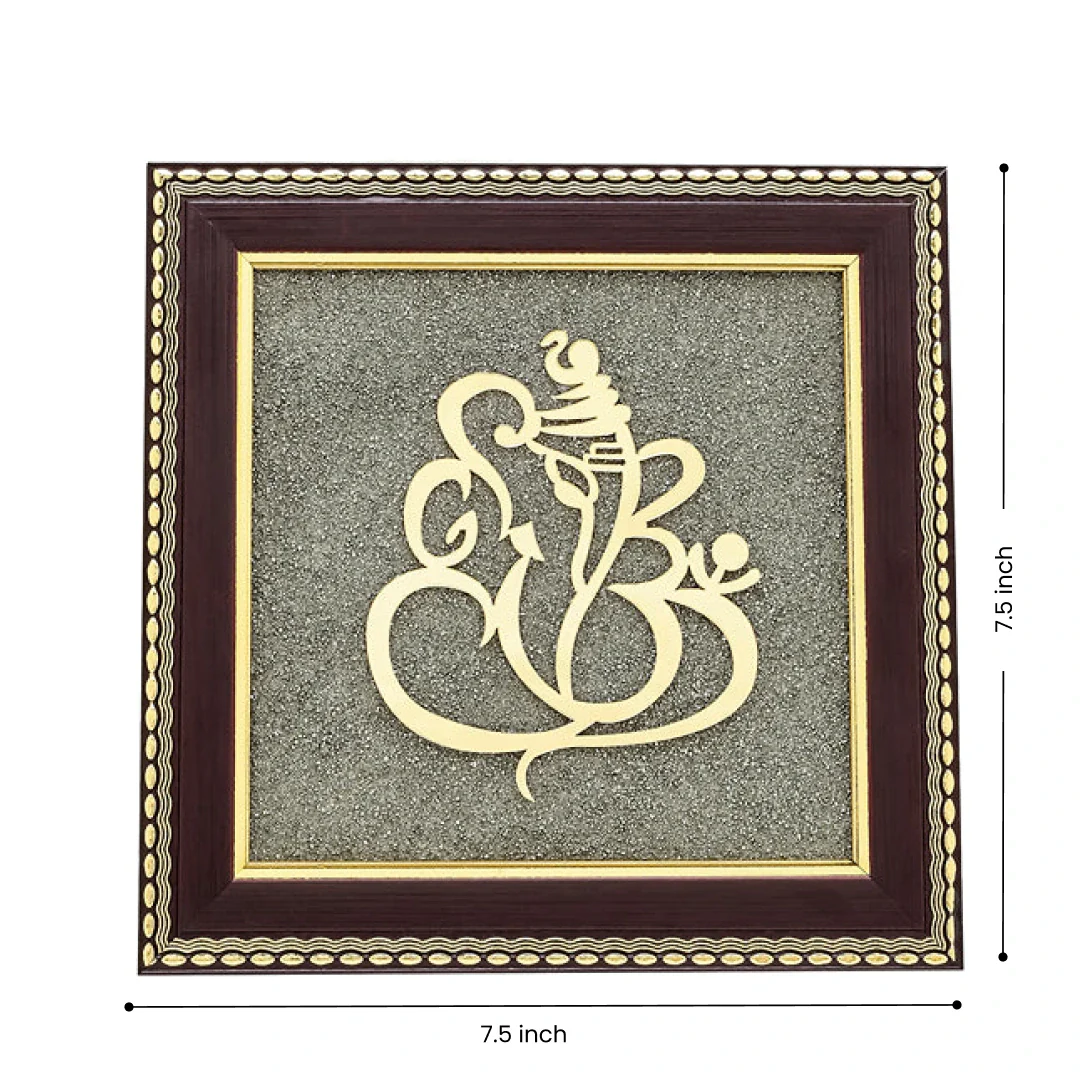Ganesh Ji Raw Pyrite Frame for Prosperity and Good Fortune - Image 3