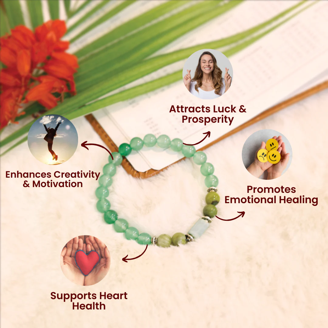 Green Aventurine Bracelet (Mithun Rashi) Gemini - Image 6