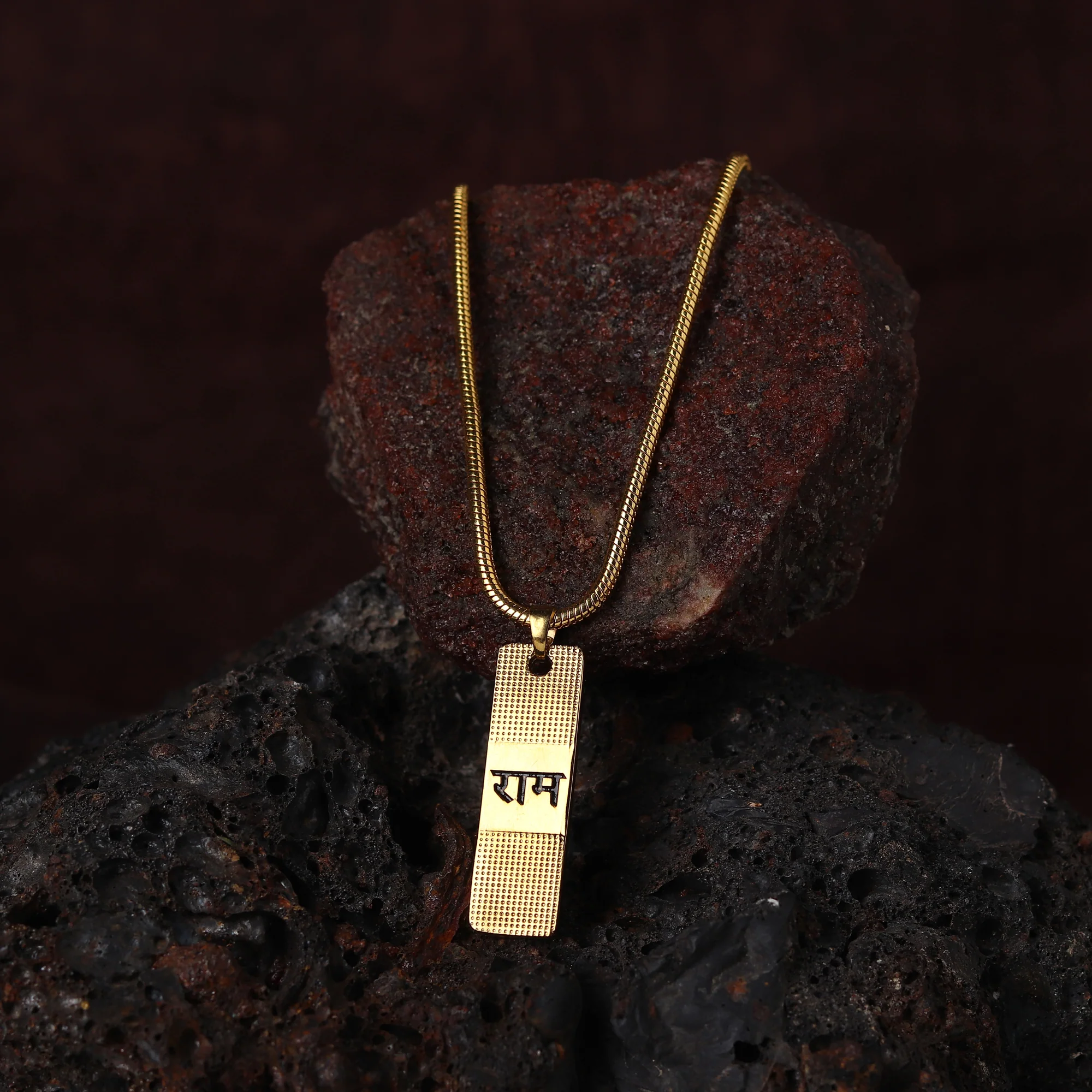 Gold Plated Ram Pendant With Chain - Image 5