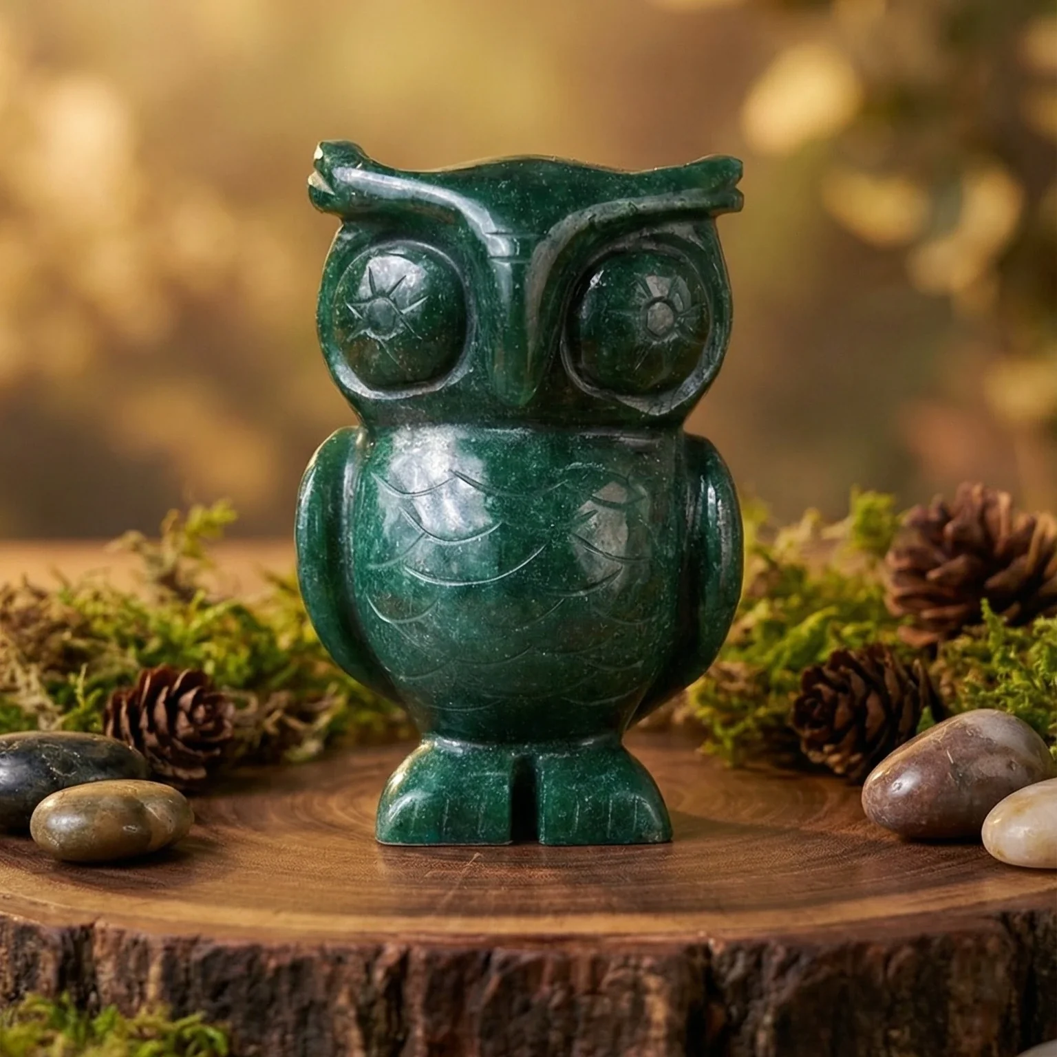 Green Jade Owl - Image 3