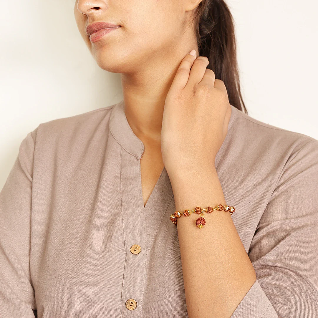 Golden Cap 5-Mukhi Rudraksha – Lab Certified - Image 4