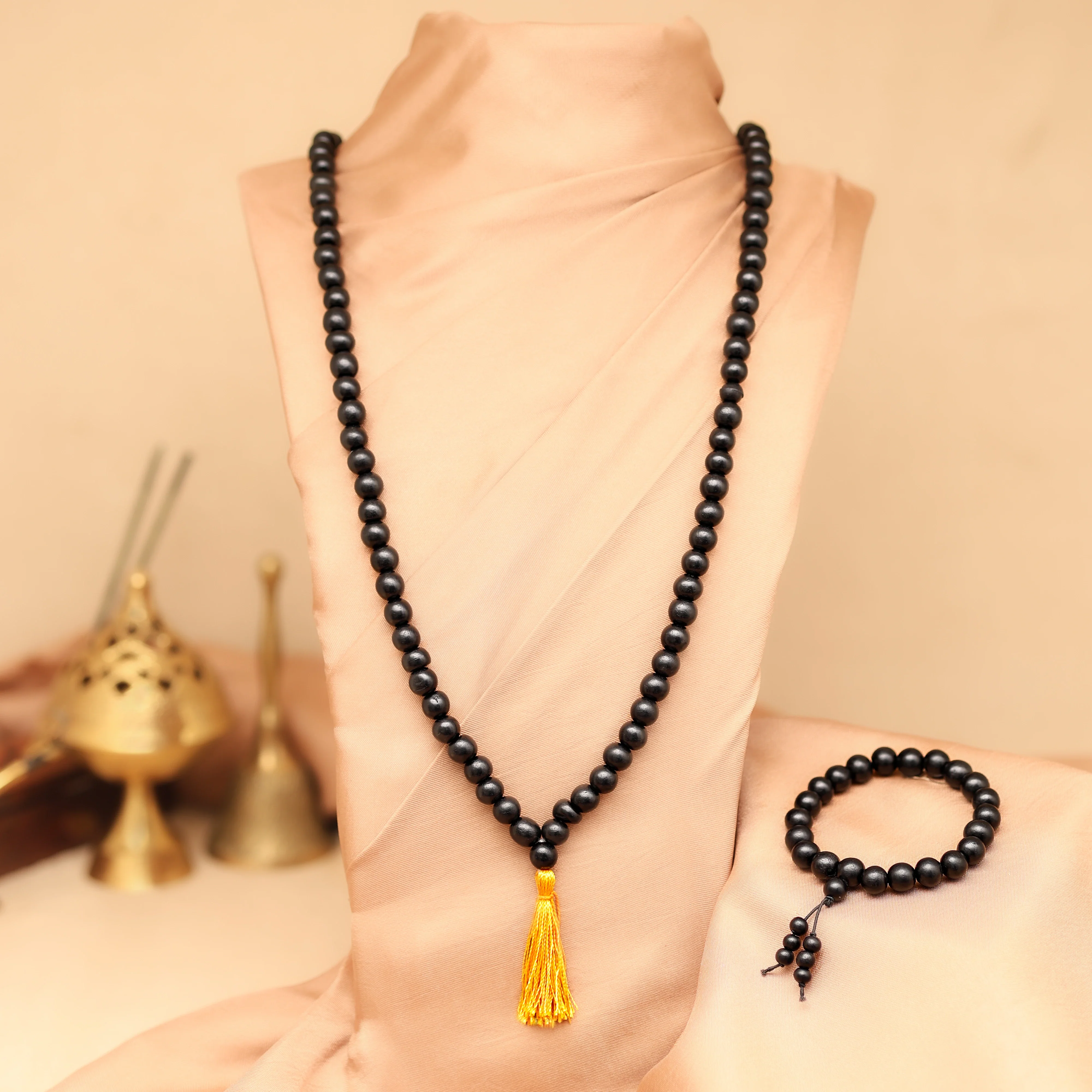 Original Karungali Malai 108-Beads & Karungali Malai Bracelet Combo with Govt. Certification - Image 3