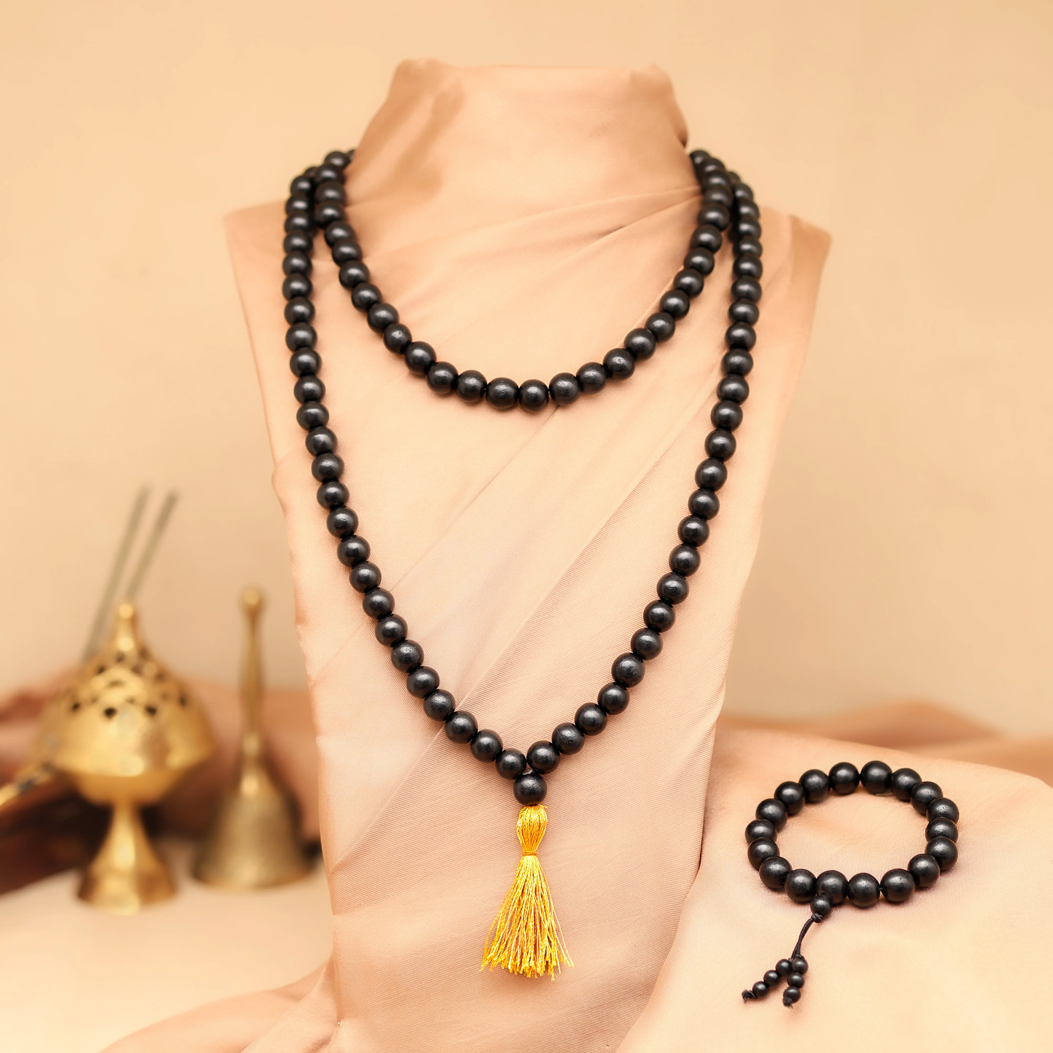 Original Karungali Malai 108-Beads & Karungali Malai Bracelet Combo with Govt. Certification - Image 4