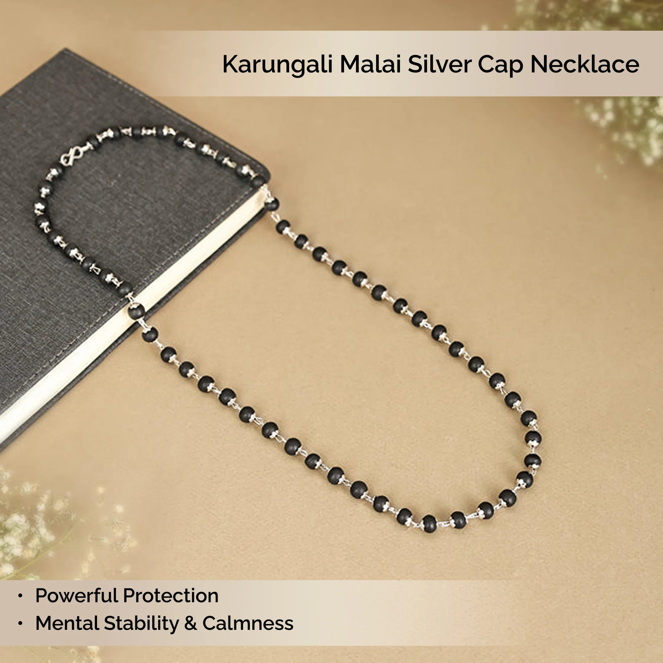 Karungali Malai Silver Cap Necklace with Govt. Certified - Image 13