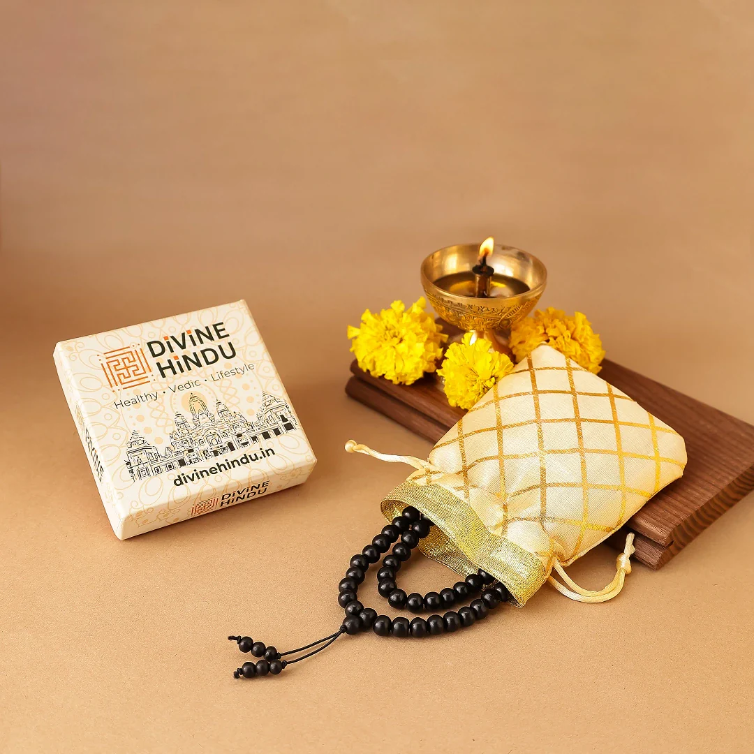 3 in 1 Karungali Stretchable Mala 108 Beads - Image 3