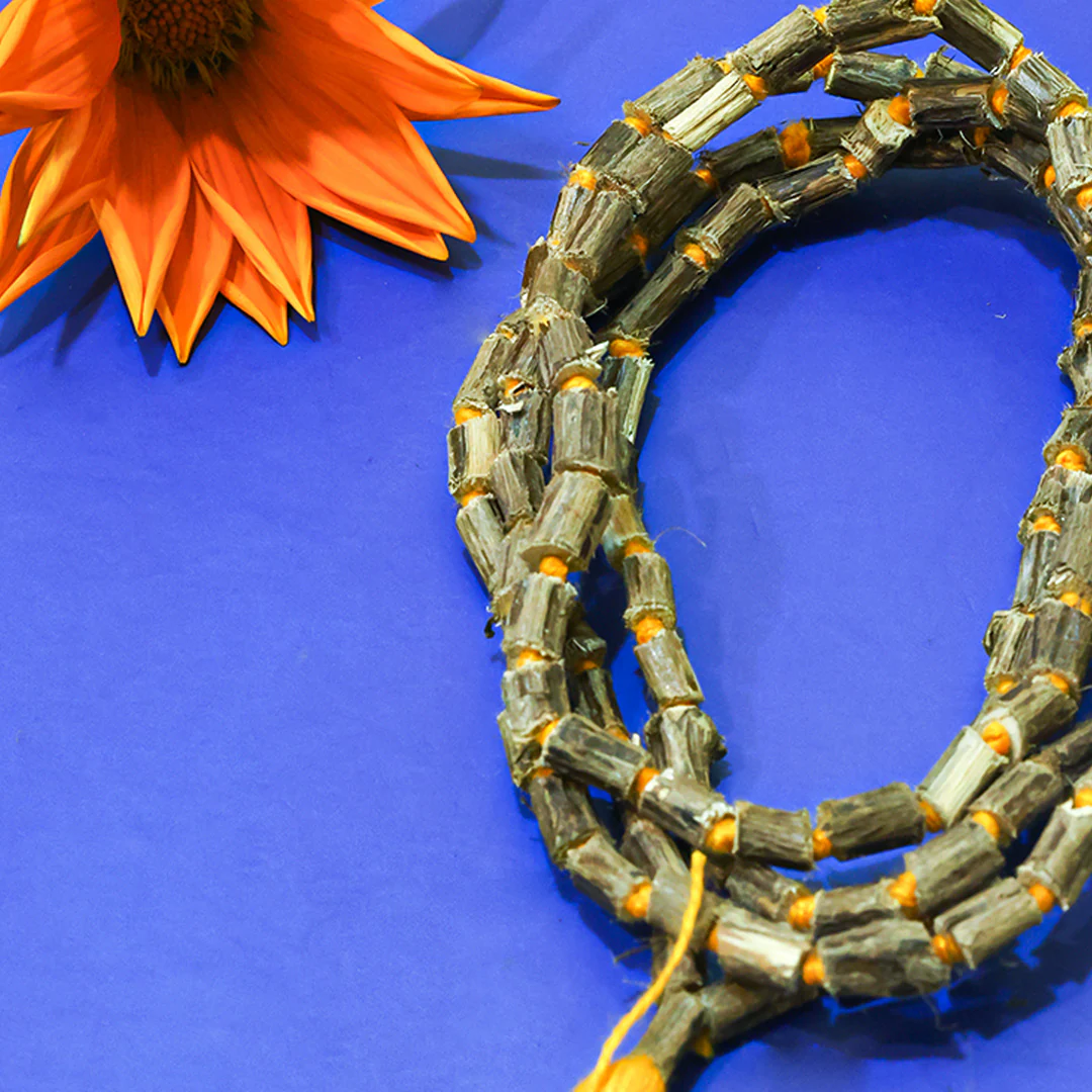 Original Rough Tulsi Mala for Jaap | 108 Beads - Image 3