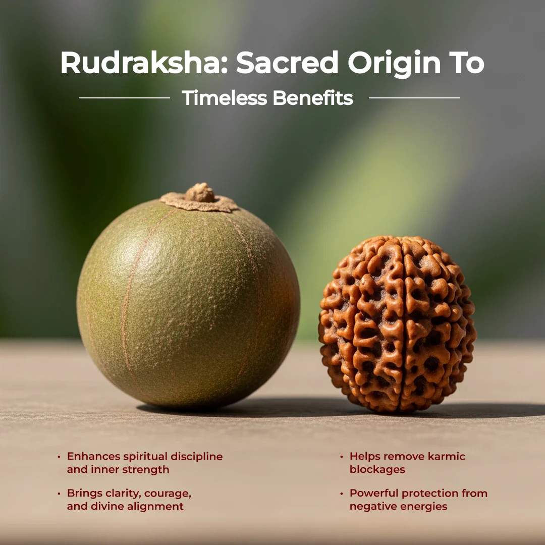 Gold Plated Rudraksha Mahakaal Necklace - Image 6