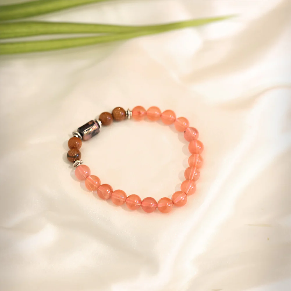 Rose Quartz Bracelet (Vrishayik Rashi) Scorpio - Image 3