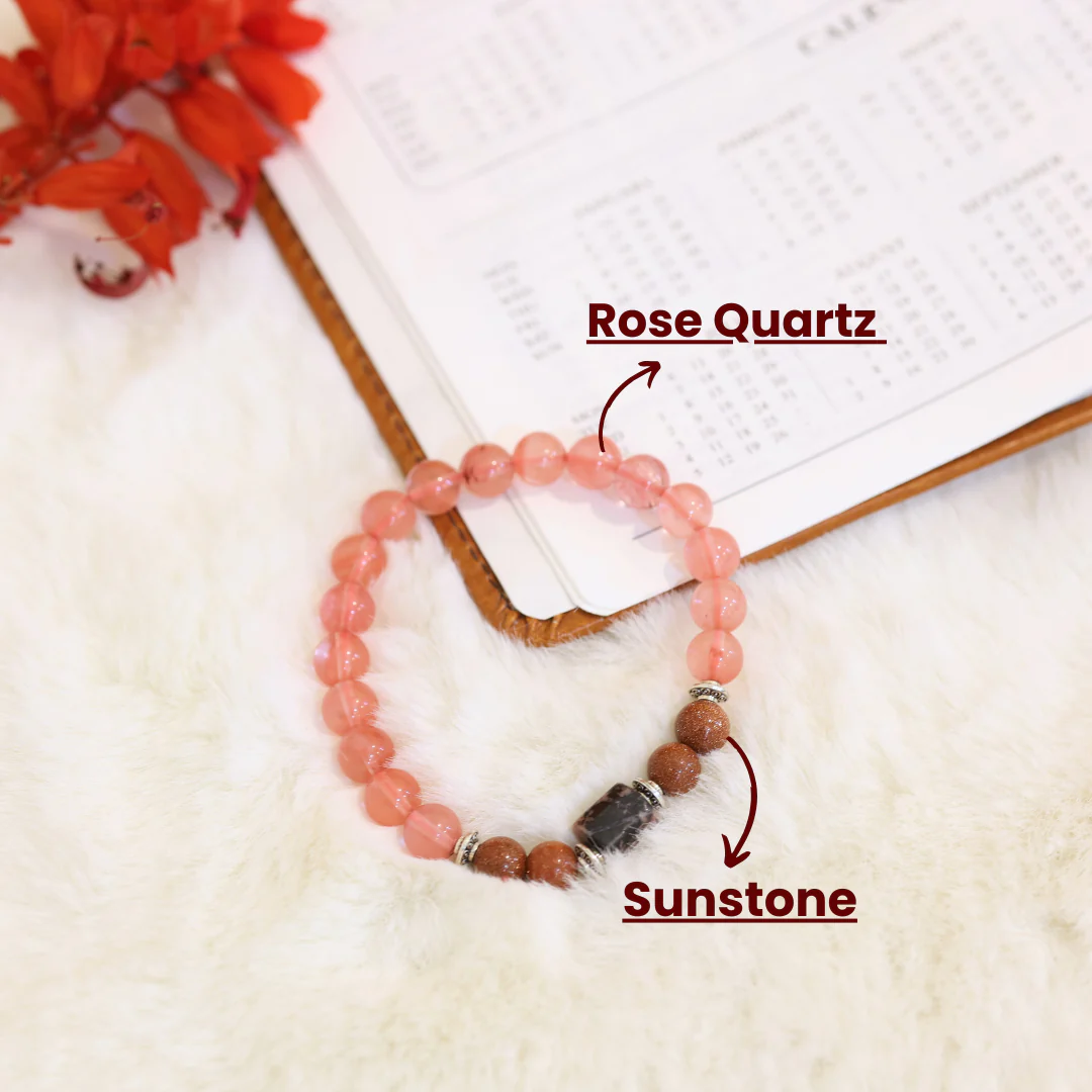 Rose Quartz Bracelet (Vrishayik Rashi) Scorpio - Image 4
