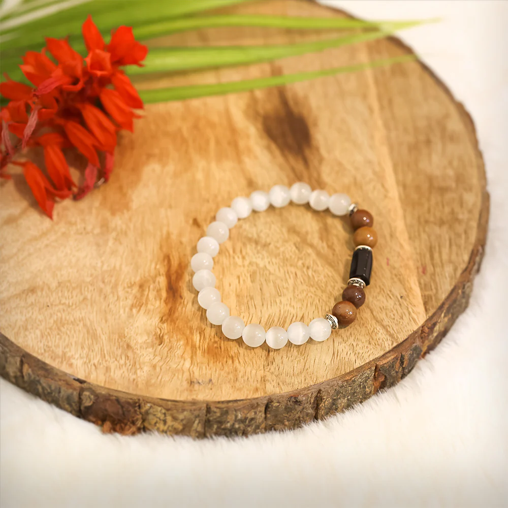 Selenite Bracelet (Vrishabh Rashi) Taurus - Image 3