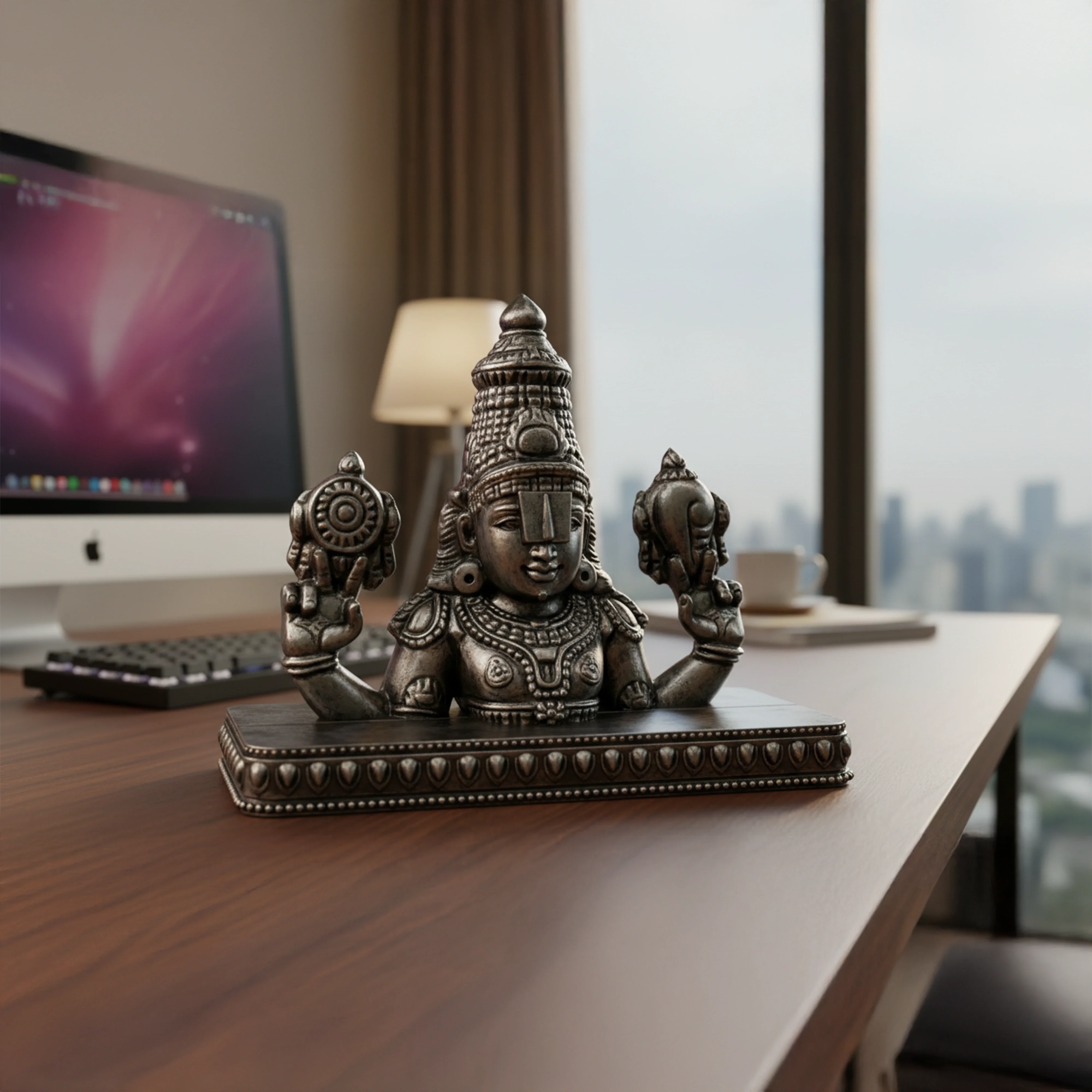 Tirupati Venkateswara Face Idol | Decor for Home Temple, Car & Office - Image 3