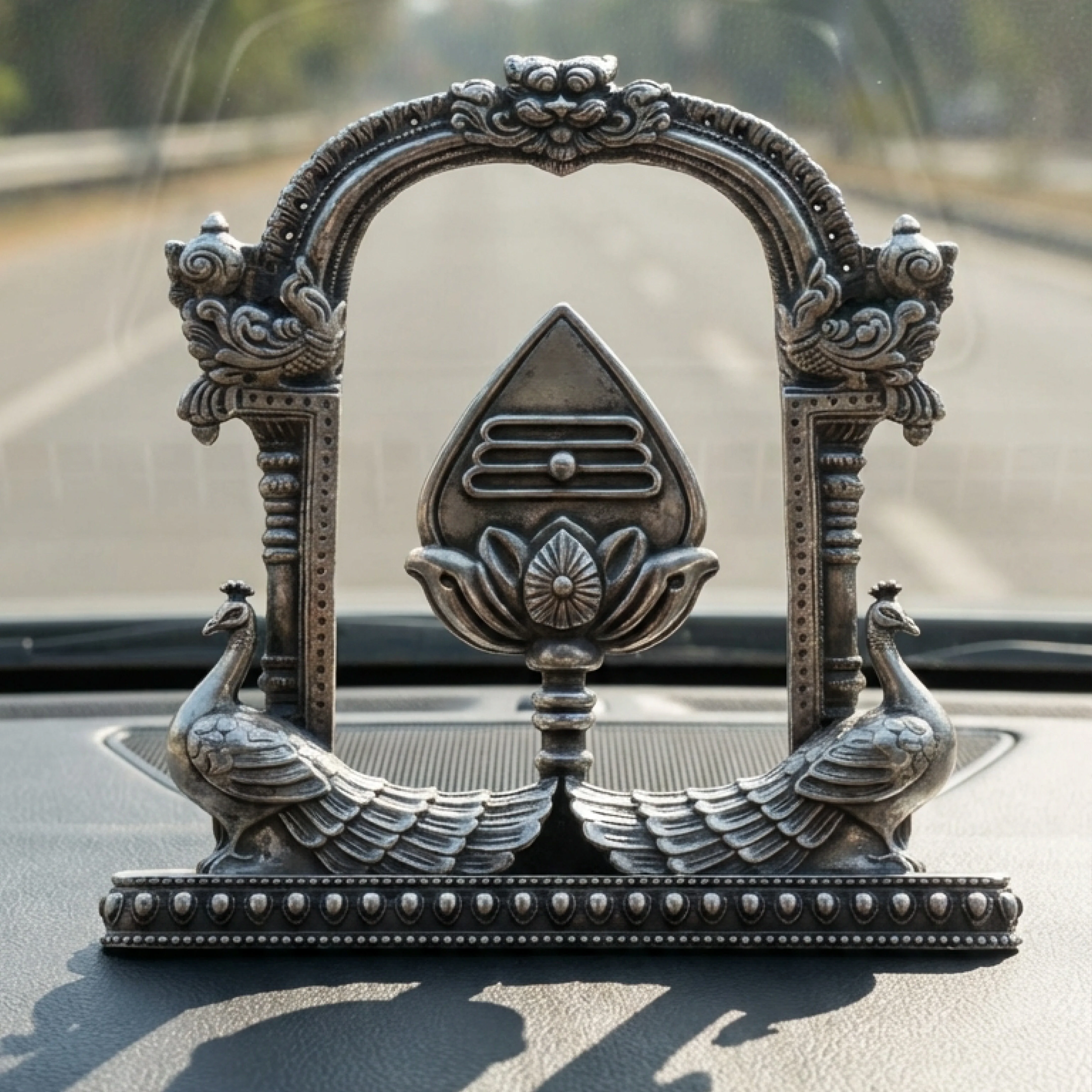 Vel Peacock Throne | Decor for Home Temple, Car & Office - Image 3