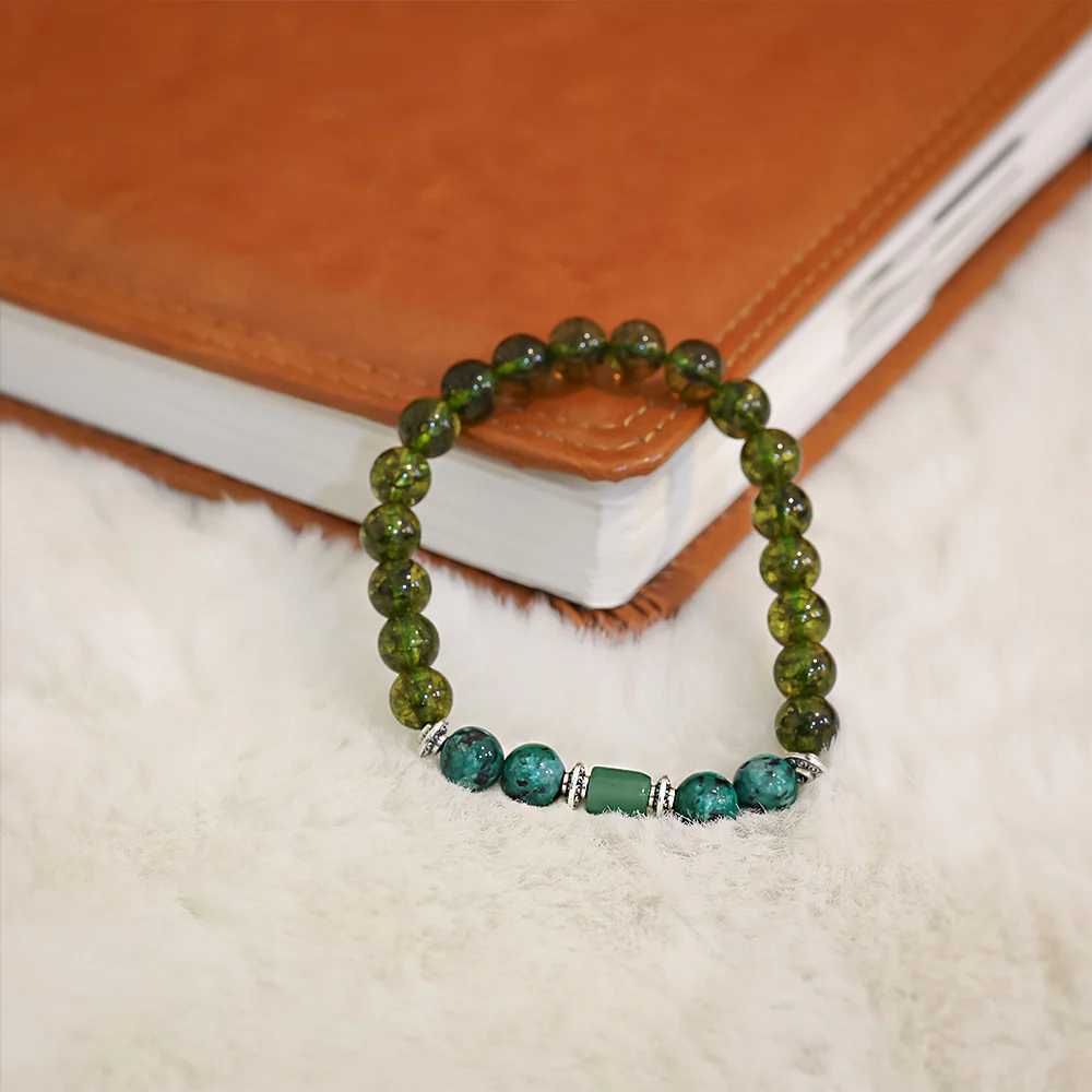 Green Agate Stone Bracelet (Kanya Rashi) Virgo - Image 3