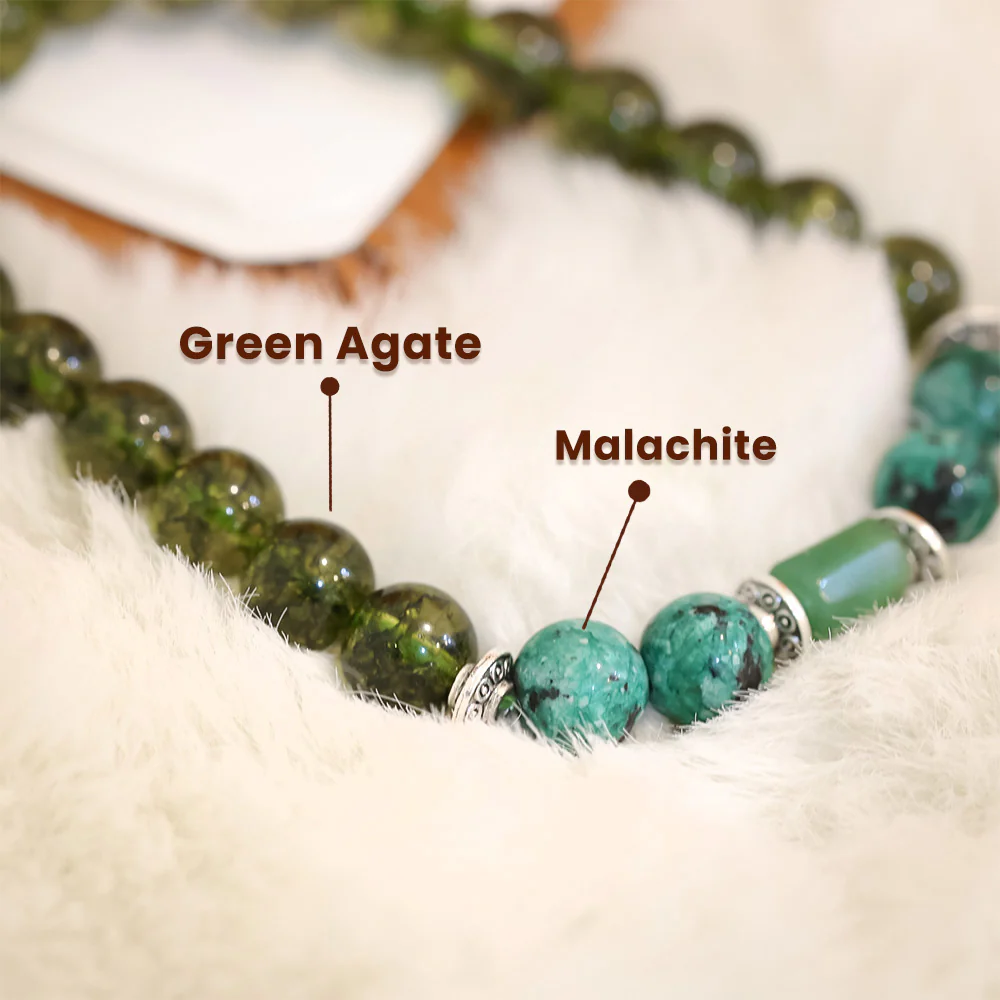 Green Agate Stone Bracelet (Kanya Rashi) Virgo - Image 7